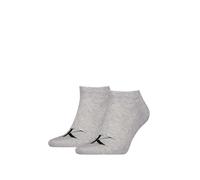 Calvin Klein Organic Cotton Monogram Quarter Calzino Uomo (Pacco da 2)