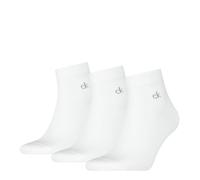 Calvin Klein Organic Cotton Monogram Quarter Calzino Uomo (Pacco da 2)