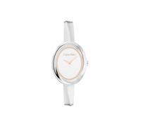 Calvin Klein Orologio al quarzo da donna con lunetta intrecciata, 24 mm, 2H, cinturino regolabile in acciaio inox, resistente all'acqua fino a 30 metri, alla moda per tutte le occasioni, regalo per
