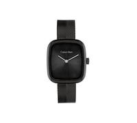 Calvin Klein Orologio Con Movimento Al Quarzo A Due Lancette da Donna Collezione CK ADORE con Cinturino in Maglia Metallica in Acciaio Inossidabile Nero - 25100100, Black