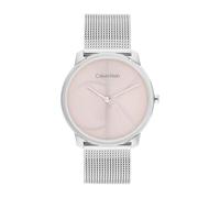 Calvin Klein Orologio Con Movimento Al Quarzo A Due Lancette da Donna Collezione CK ICONIC con Cinturino in Maglia Metallica in Acciaio Inossidabile Argentato - 25300015