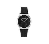 Calvin Klein Orologio Con Movimento Al Quarzo A Due Lancette da Donna Collezione CK MONOGRAM con Cinturino in Pelle Nero - 25100128