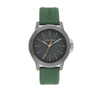 Calvin Klein Orologio con Movimento al Quarzo a Tre Lancette da Uomo Collezione CK RESET con Cinturino in Silicone Verde - 25200472, Green
