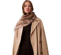 Calvin Klein Oversized Logo LW Jacquard Stole Lv04F8066G Sciarpe, Brown (Desert Taupe/Nacreous Clouds), Taglia Unica Donna