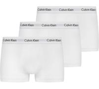 Calvin Klein Pantaloncini Boxer Confezione da 3 Uomo Low Rise Trunks Cotone Elasticizzato, Bianco (White), S