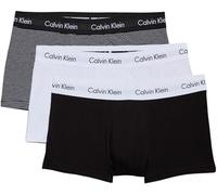 Calvin Klein Pantaloncini Boxer Confezione da 3 Uomo Low Rise Trunks Cotone Elasticizzato, Multicolore (White/B&W Stripe/Black), XL