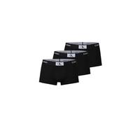 Calvin Klein Pantaloncini Boxer Confezione da 3 Uomo Low Rise Trunks Elasticizzati, Nero (Black/Black/Black), XS