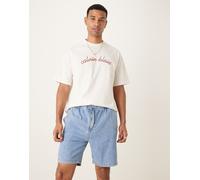 Calvin Klein - Pantaloncini vestibilità comoda lavaggio azzurro-Blu 36