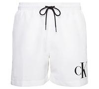 Calvin Klein Pantaloncino da Bagno Uomo Lungo, Bianco (Pvh Classic White), XXL