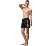 Calvin Klein Pantaloncino da Bagno Uomo Medium Drawstring Lunghezza Media, Nero (Pvh Black), L