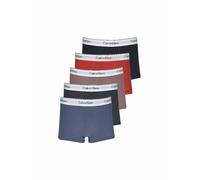 Calvin Klein Boxer Uomo CK Confezione 5 Pezzi Elastico a Vista Cotone Elasticizzato Articolo NB3774A, MVO Bl Ind, shrl, Pom rd, cap rs, spksy, Size L/in 36-38 / cm.91-97