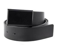 Calvin Klein Pelle cintura Casual Plaque Belt 35MM W130 CK Black nero