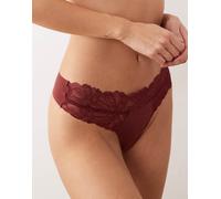 Calvin Klein - Perfectly Fit - Perizoma in pizzo bordeaux-Rosso S