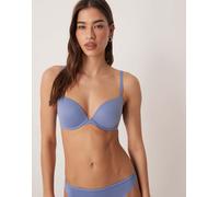 Calvin Klein Lv00qf7315 Push Up Bra Blu 80 / E Donna