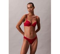 Calvin Klein - Perfectly Fit - Reggiseno scollo profondo push-up rosso 3D