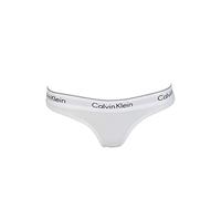Calvin Klein Perizoma Donna Tanga, Bianco (White), XS