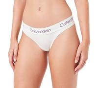 Calvin Klein Perizoma Donna Tanga, Multicolore (Bone White/Sunset Purple Logo), L