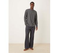 Calvin Klein – Set pigiama LS Tee Pant Lv00Nm2955 – Multicolore (Charcoal Heather) – M Adulto