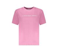 Calvin Klein Pink Cotton Women T-Shirt - S