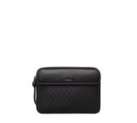 Calvin Klein pochette in ecopelle con logo all over nero UNI