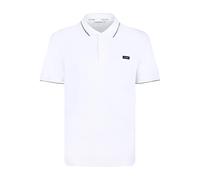 Calvin Klein - Polo Bianca con Logo Patch - - Tops - Uomo - Bianco - L