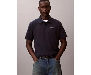 Calvin Klein Polo Casual Monologo Dark Sapphire da Uomo L Blu