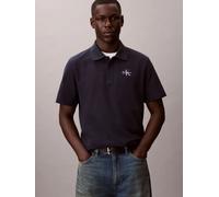 Calvin Klein Polo Casual Monologo Dark Sapphire da Uomo M Blu