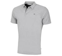Calvin Klein Polo da Golf da Uomo in piqué Oxford Prep Campus - Argento - S