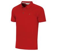 Calvin Klein Polo da Golf Traspirante da Uomo North Coast - Rosso - XL