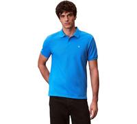 Calvin Klein Polo da Uomo a Maniche Corte in Piquet di Cotone con monogramma