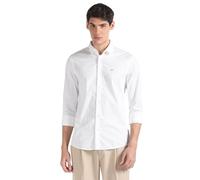 Calvin Klein Camicia nero / bianco, Taglia XL