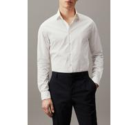 Calvin Klein Poplin Stretch Slim Shirt, Camicia, Uomo, 15, Bianco (White)
