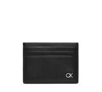 Calvin Klein portacarte in ecopelle con logo monogram nero UNI