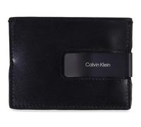 Calvin Klein Uomo Porta Carte Glow Cardholder 3 Scomparti, Nero (Ck Black Leather), Taglia Unica