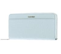 Calvin Klein portafoglio CK Must Long Zip Around Wallet Sheer Blue celeste