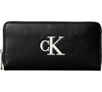 Calvin Klein Portafoglio da Donna Bold Long Zip Around con Logo, Taglia unica