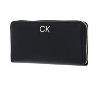 Calvin Klein Portafoglio Donna Re-Lock Z/A Wallet Large Grande, Nero (Ck Black), Taglia Unica