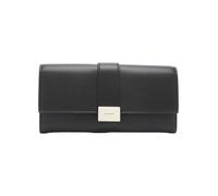 Calvin Klein Portafoglio Tri-Fold in poliuretano nero solido, Ck Nero, Onesize