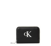 Calvin Klein Contrast CK Medium Zip Around Lv04f1143g, Portafogli Donna, Black (Black), Taglia Unica