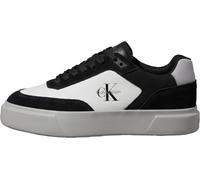 Calvin Klein Prime Cupso Laceup Lth-su Ml Wmn Hw0hw03439Low Top Donna, Nero Nero Mockingbird Bianco Brillante, 38 EU