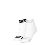 Calvin Klein Quarter, Calzini Donna, Bianco, Taglia unica
