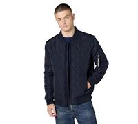 Calvin Klein Quilted Zipper Detail Flight Jacket Giacca, Volo True Navy, Medium Uomo