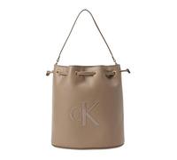 Calvin Klein - Raised CK Large Bucket - - Bags - Donna - Beige - ONE SIZE