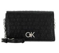 Calvin Klein Re-Lock Shoulder Bag With Flap CK Black