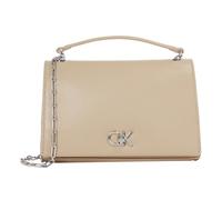 Calvin Klein Donna Borsa a Tracolla Medium Chain Bag con Blocco Girevole, Grigio (Crockery), Taglia Unica