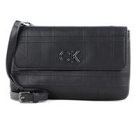 Calvin Klein Re-Lock Xbody with Flap Quilt CK Black