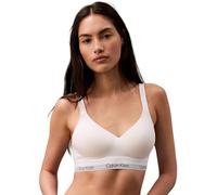 Calvin Klein reggiseno imbottito con fascia logata bianco XS