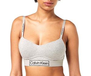 Calvin Klein Reggiseno a Bralette Donna Light Lined Foderato, Grigio (Grey Heather), M