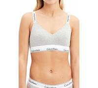 Calvin Klein Reggiseno a Bralette Donna Light Lined Preformato, Grigio (Grey Heather), XS