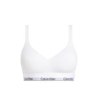 Calvin Klein reggiseno imbottito con fascia logata bianco XS
